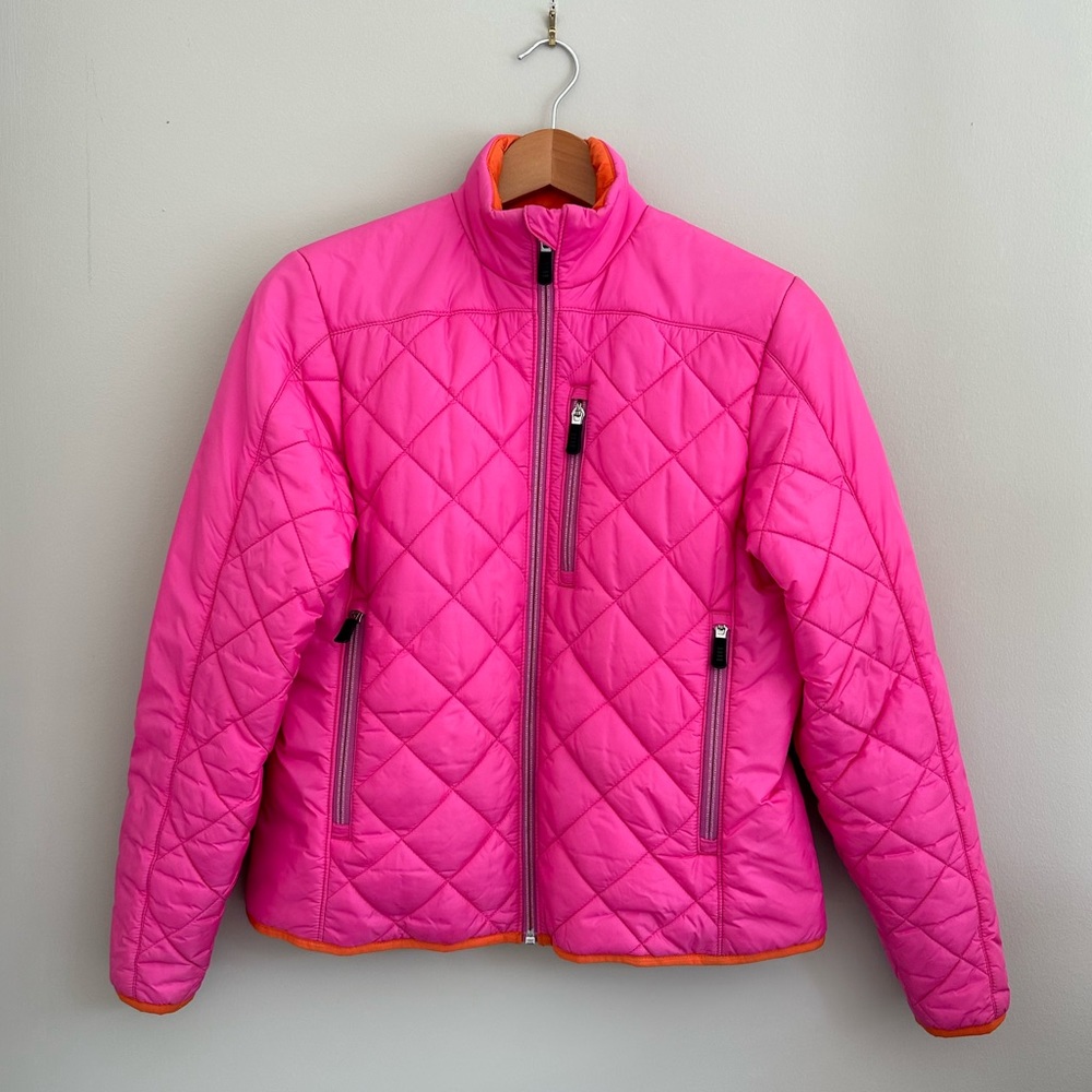 Land’s End Primaloft Quilted Coat, with free matching hat and gloves